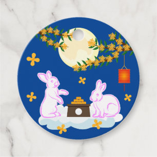 Étiquettes Cadeau Moon Rabbit Mooncake Osmanthus