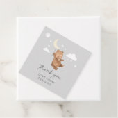 Étiquettes Cadeau Moon Stars Bear Baby shower (En situation)