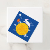 Étiquettes Cadeau Mooncake Jumping Moon Moon Moon Rabbit (En situation)