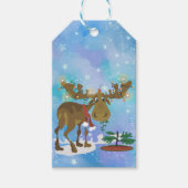 Étiquettes-cadeau Moose de Noël (Devant)