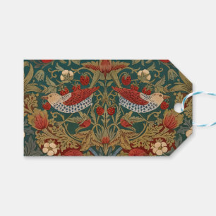 Étiquettes-cadeau Morris - Voleur de fraises #2 Motif floral