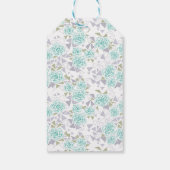 Étiquettes-cadeau Mosaïque, fleurs (Dos)
