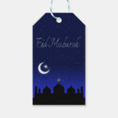 Étiquettes-cadeau Mosquée des étoiles de nuit de l'Aïd Moubarak (Devant)
