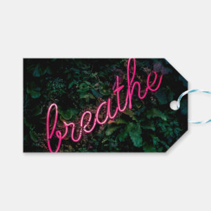 Étiquettes-cadeau Mot courbe de respiration Art Street 3D Art Signa