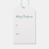 Étiquettes-cadeau Motif à plaid Rustic Green Buffalo (Dos)