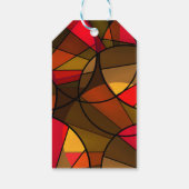 Étiquettes-cadeau Motif abstrait coloré (Dos)