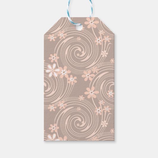 Étiquettes-cadeau Motif beige (Devant)