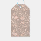 Étiquettes-cadeau Motif beige (Dos)