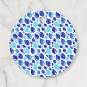 Étiquettes Cadeau Motif Bleu  bébé Baby shower garçon (Dos)