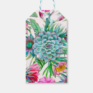 Étiquettes-cadeau Motif cactus