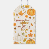 Étiquettes-cadeau Motif Citrouille mignon | Thanksgiving (Devant)