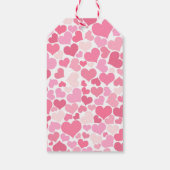 Étiquettes-cadeau Motif Coeurs roses | HEUREUSE SAINTE-VALENTIN (Dos)