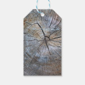 Étiquettes-cadeau Motif d'anneau rustique (Devant)