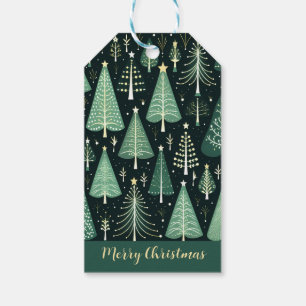 Étiquettes-cadeau Motif d'arbre de Noël
