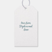 Étiquettes-cadeau Motif d'arbre de Noël rétro (Dos)