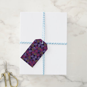 Étiquettes-cadeau Motif de coeur 32