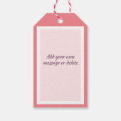 Étiquettes-cadeau Motif de cuisson Cupcake rose (Dos)