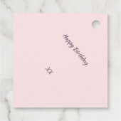 Étiquettes Cadeau Motif de cuisson de cupcake rose violet (Dos)
