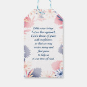 Étiquettes-cadeau Motif de fleur marguerite romantique (Dos)