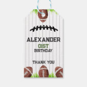 Étiquettes-cadeau Motif de football (Dos)