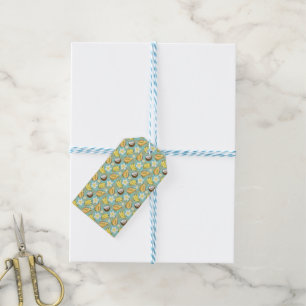 Étiquettes-cadeau Motif de fruits tropicaux d'été