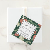 Étiquettes Cadeau Motif de jardin anglais vintage (En situation)