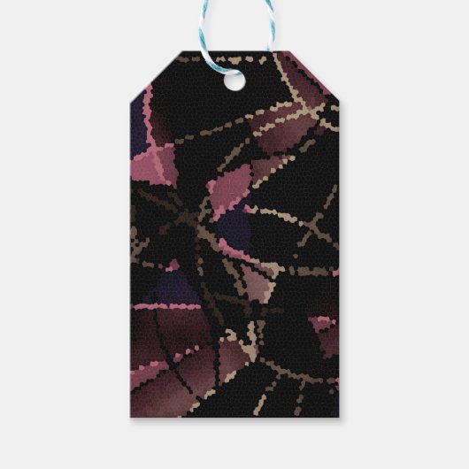 Étiquettes-cadeau motif de mosaïque Abstrait (Devant)