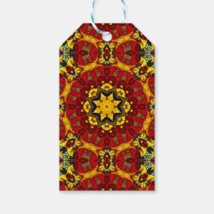 Étiquettes-cadeau Motif de mosaïque moderne Abstrait kaléidoscopiq