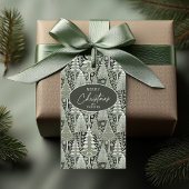 Étiquettes-cadeau Motif de Noël Green Earth #6 ID1009