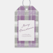 Étiquettes-cadeau Motif de Noël vert violet #7 ID1009 (Devant)