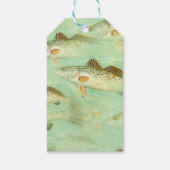 Étiquettes-cadeau Motif de poisson basse (Dos)