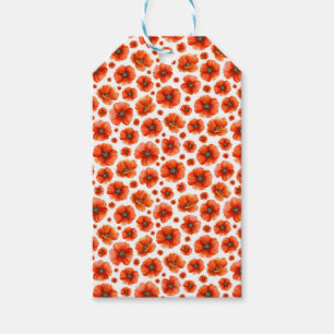 Étiquettes-cadeau Motif de puces d'aquarelle