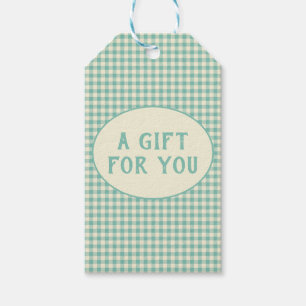 Étiquettes-cadeau Motif de tableau de bord bleu vintage personnalisé