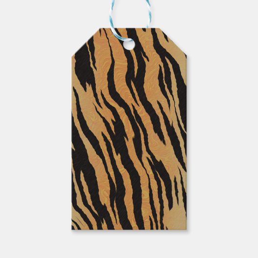 Étiquettes-cadeau Motif de tigre (Devant)