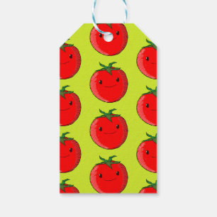 Étiquettes-cadeau Motif de tomate de carton mou