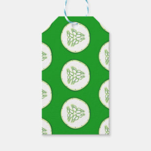 Étiquettes-cadeau Motif de tranches de concombre