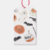 Étiquettes-cadeau Motif d'horreur d'Halloween coloré (Devant)