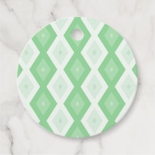 Étiquettes Cadeau Motif diamant vert pomme