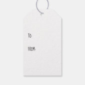 Étiquettes-cadeau Motif d'illustration du visage de chien mignon (Dos)