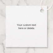 Étiquettes Cadeau Motif d'image, de design ou de logo professionnel (Dos)