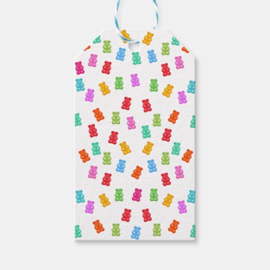 Étiquettes-cadeau Motif d'ours gommé (Devant)