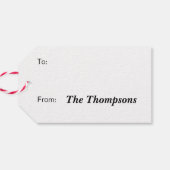 Étiquettes-cadeau Motif Elf Candy Checker (Dos Horizontal)