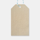 Étiquettes-cadeau Motif Faux burlap (Dos)