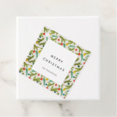 Étiquettes Cadeau Motif festif minimaliste Joyeux Noël (En situation)