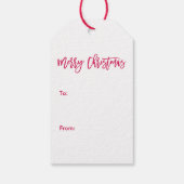 Étiquettes-cadeau Motif Festif Plaid (Dos)