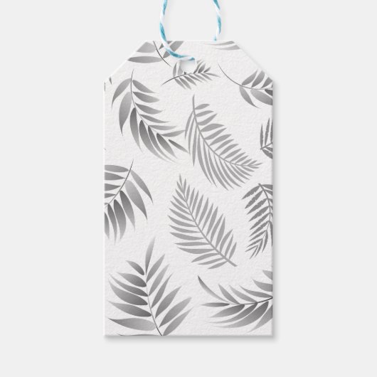 Étiquettes-cadeau Motif Feuille tropical 3 (Devant)