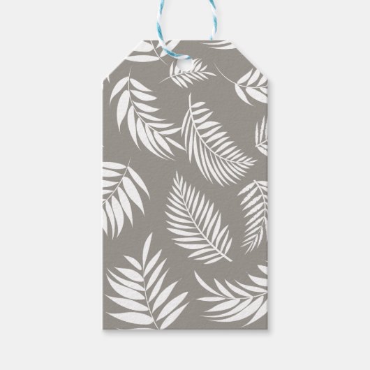 Étiquettes-cadeau Motif Feuille tropical 9 (Devant)