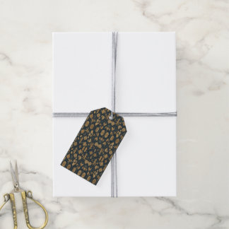 Étiquettes-cadeau Motif feuillu futuriste