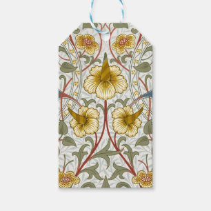 Étiquettes-cadeau Motif floral Narcisse de William Morris