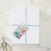 Étiquettes-cadeau Motif floral souple (Avec de laficelle)